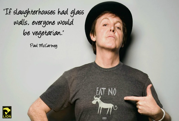 Sir Paul McCartney on being a vegetarian